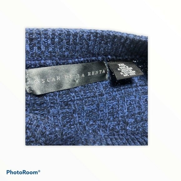 Oscar De La Renta Dad Knit Sweater Grandpa - Picture 3 of 7